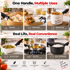 Smart Universal Detachable Pot & Pan Handler – Heat Resistant Removable Cookware Handle with Secure Lock & Anti-Slip Grip