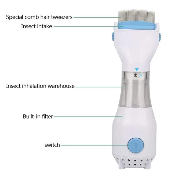 Electric Chemical-Free Head Lice Removal Comb (Pack of 1)